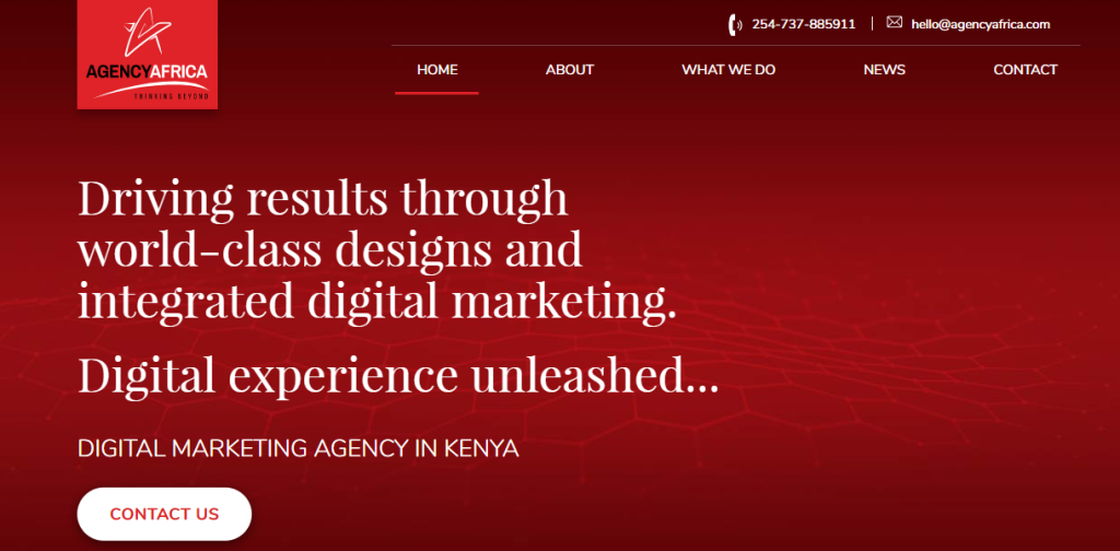 agency africa homepage